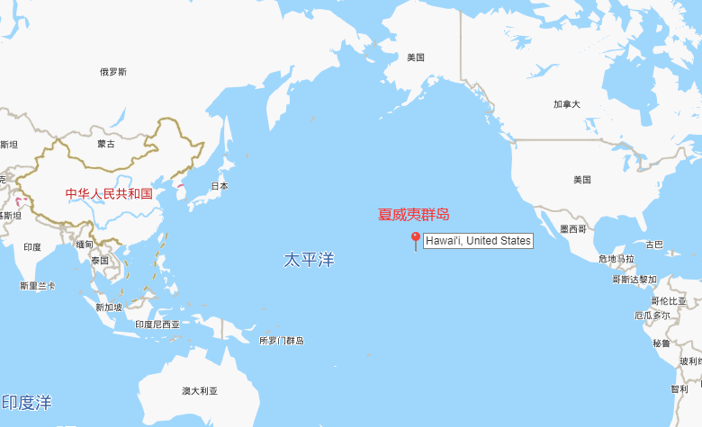 夏威夷在哪里？美国夏威夷群岛的地理位置地图